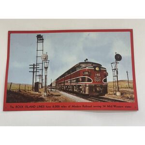 Rock Island Lines Metal Sign AAA Sign Company Train Enthusiasts